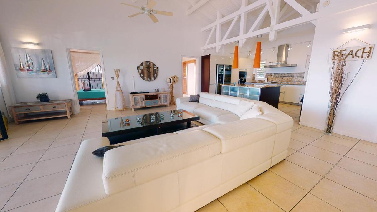 Villa Deluxe L'Hacienda Villa Vue Mer 180 Piscine Jacuzzi Proche Plage Marina Golf Pointe Des Chateaux Et Casino Jardin Clos Voyage Durable Saint-Francois  Buitenkant foto