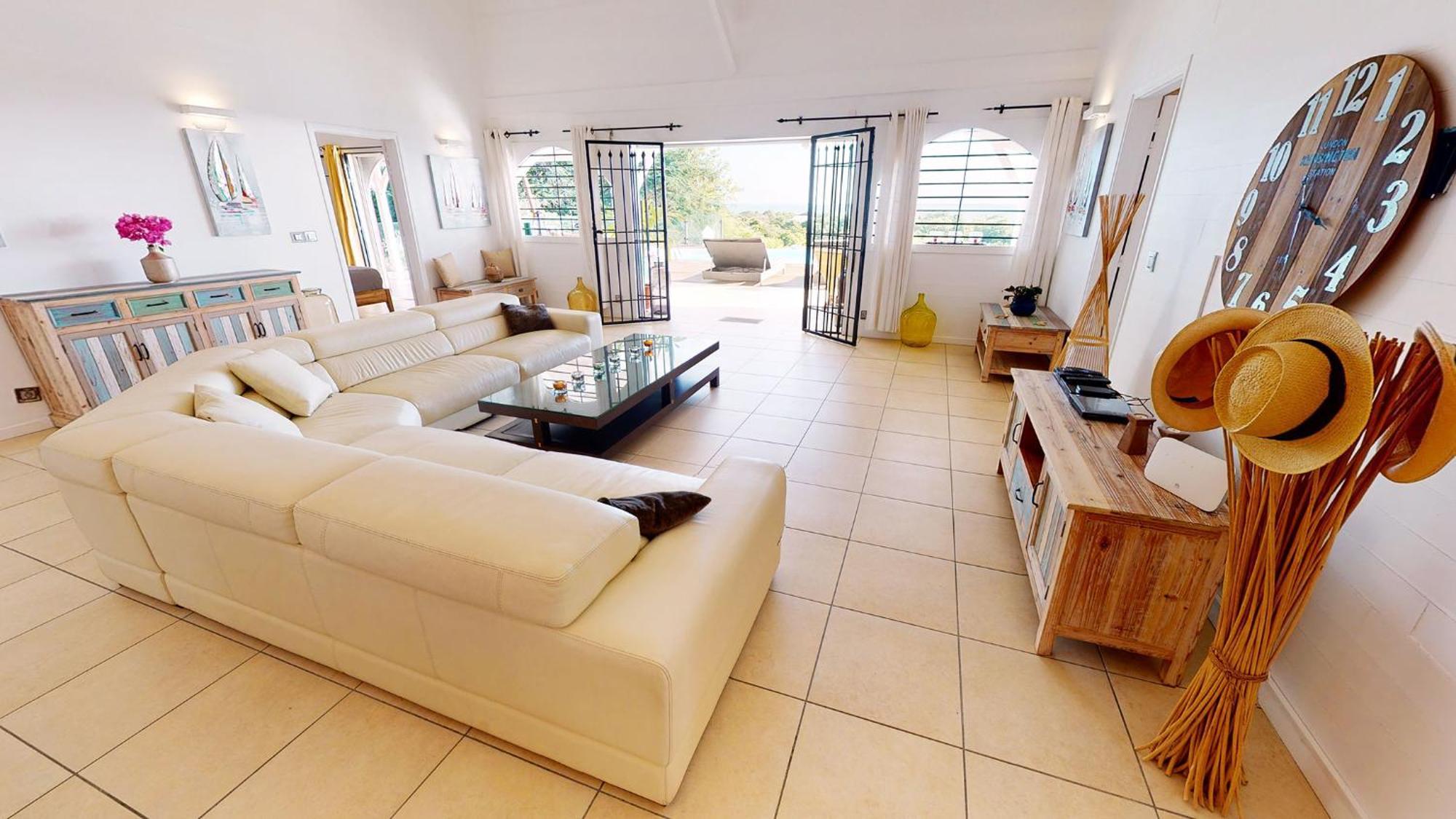 Villa Deluxe L'Hacienda Villa Vue Mer 180 Piscine Jacuzzi Proche Plage Marina Golf Pointe Des Chateaux Et Casino Jardin Clos Voyage Durable Saint-Francois  Kamer foto