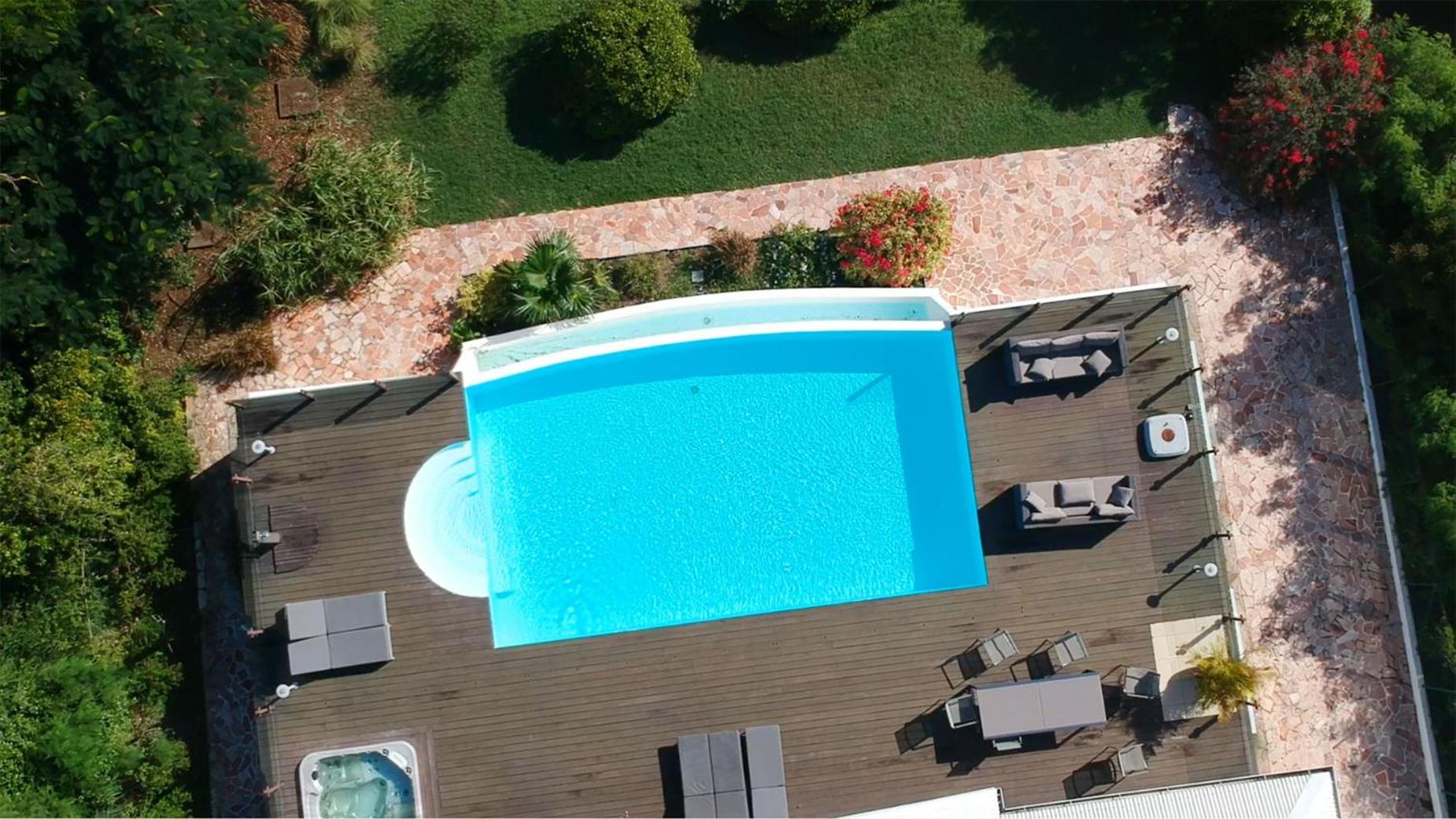 Villa Deluxe L'Hacienda Villa Vue Mer 180 Piscine Jacuzzi Proche Plage Marina Golf Pointe Des Chateaux Et Casino Jardin Clos Voyage Durable Saint-Francois  Kamer foto